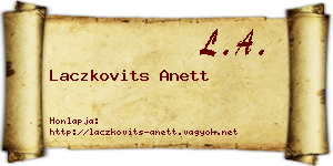 Laczkovits Anett névjegykártya